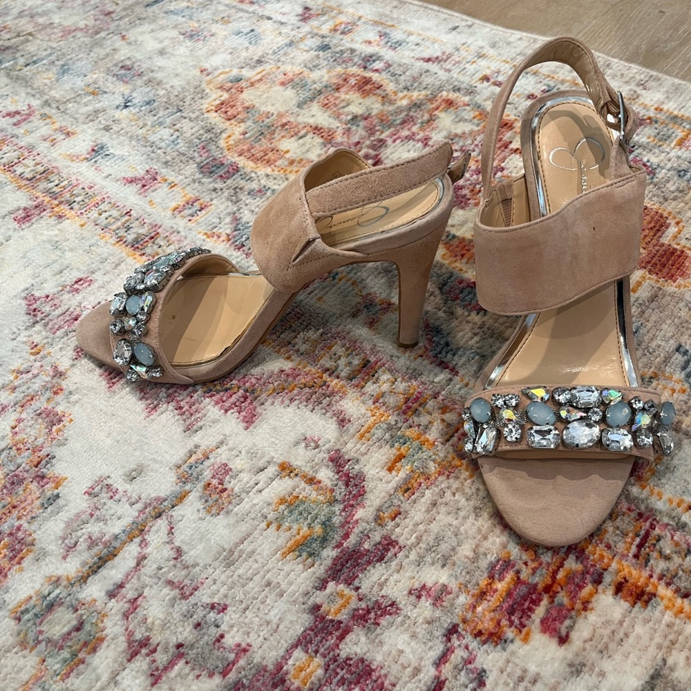 Elegant Nude High Heel Sandals